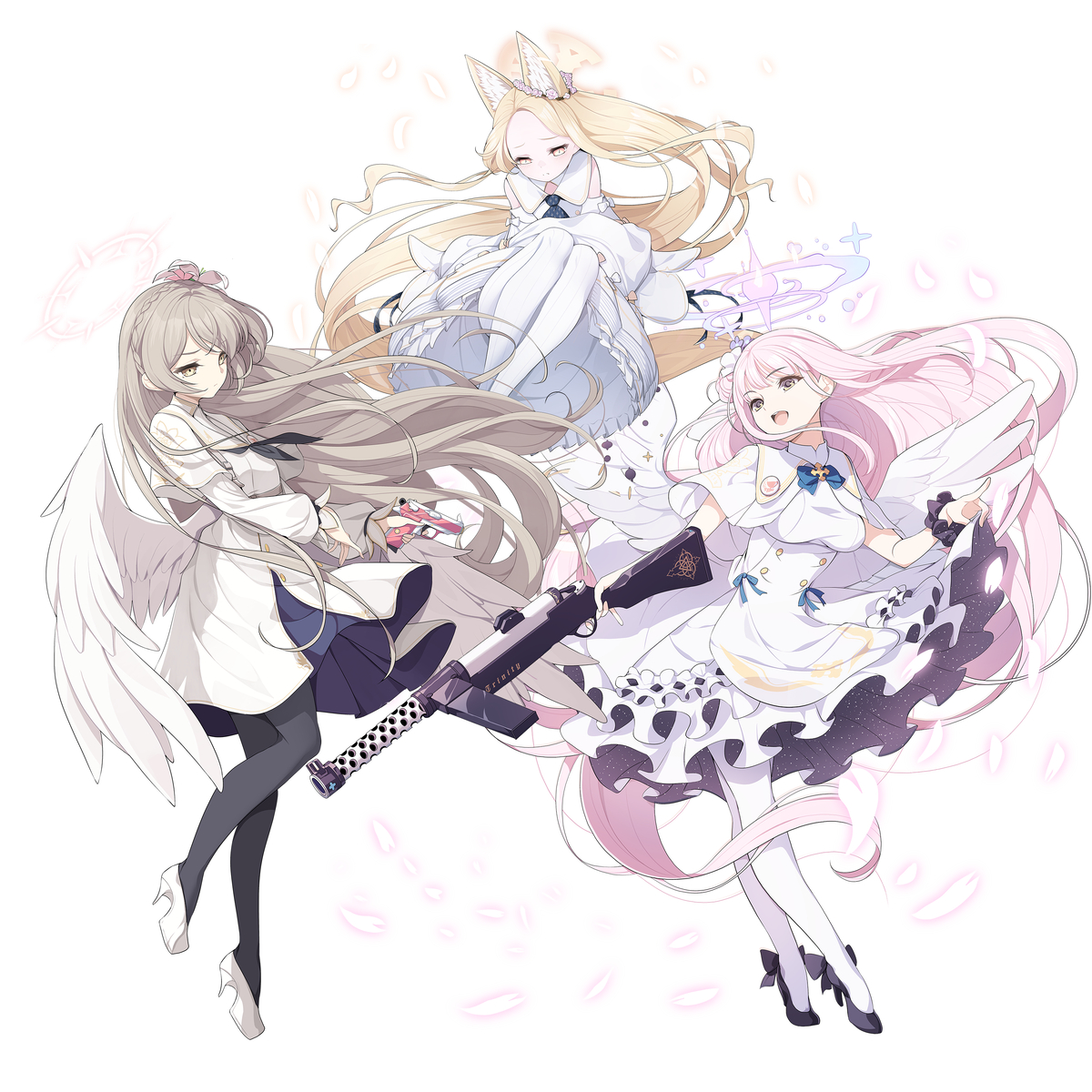 This is a pixiv picture whose title is シャーレ VS キヴォトス  「ティーパーティー」.