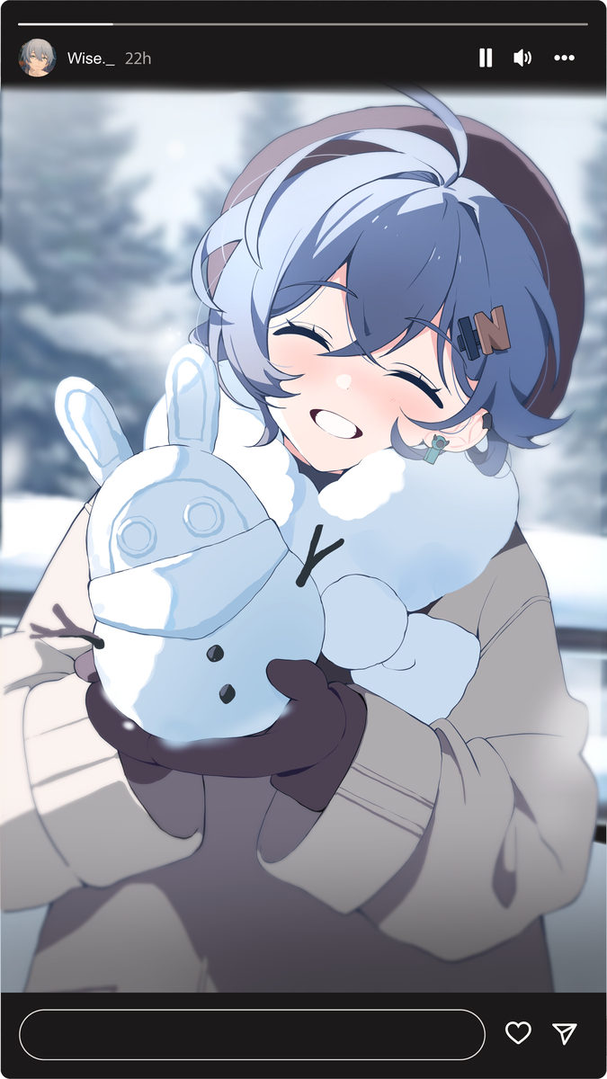 This is a pixiv picture whose title is ☃️.