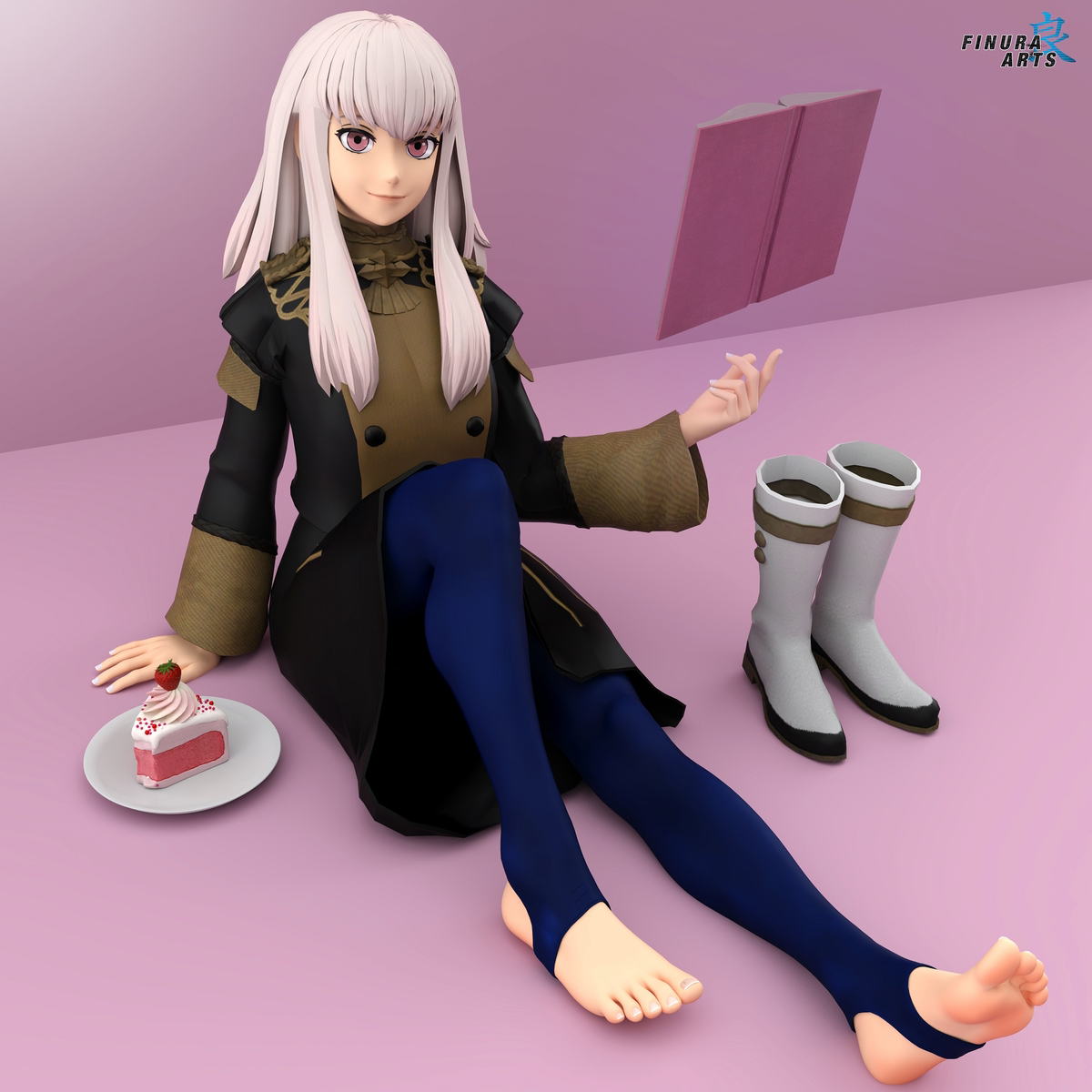 This is a pixiv picture whose title is Lysithea Sitting.