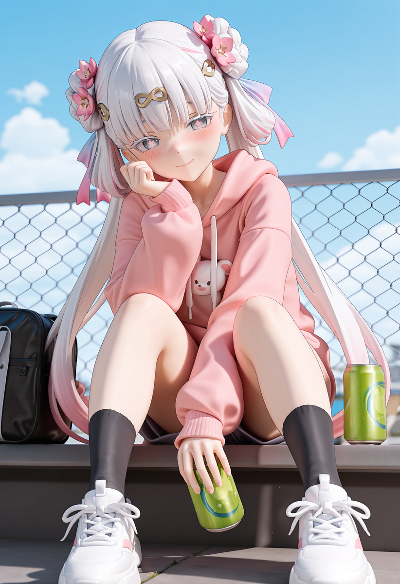 This is a pixiv picture whose title is 今汐.