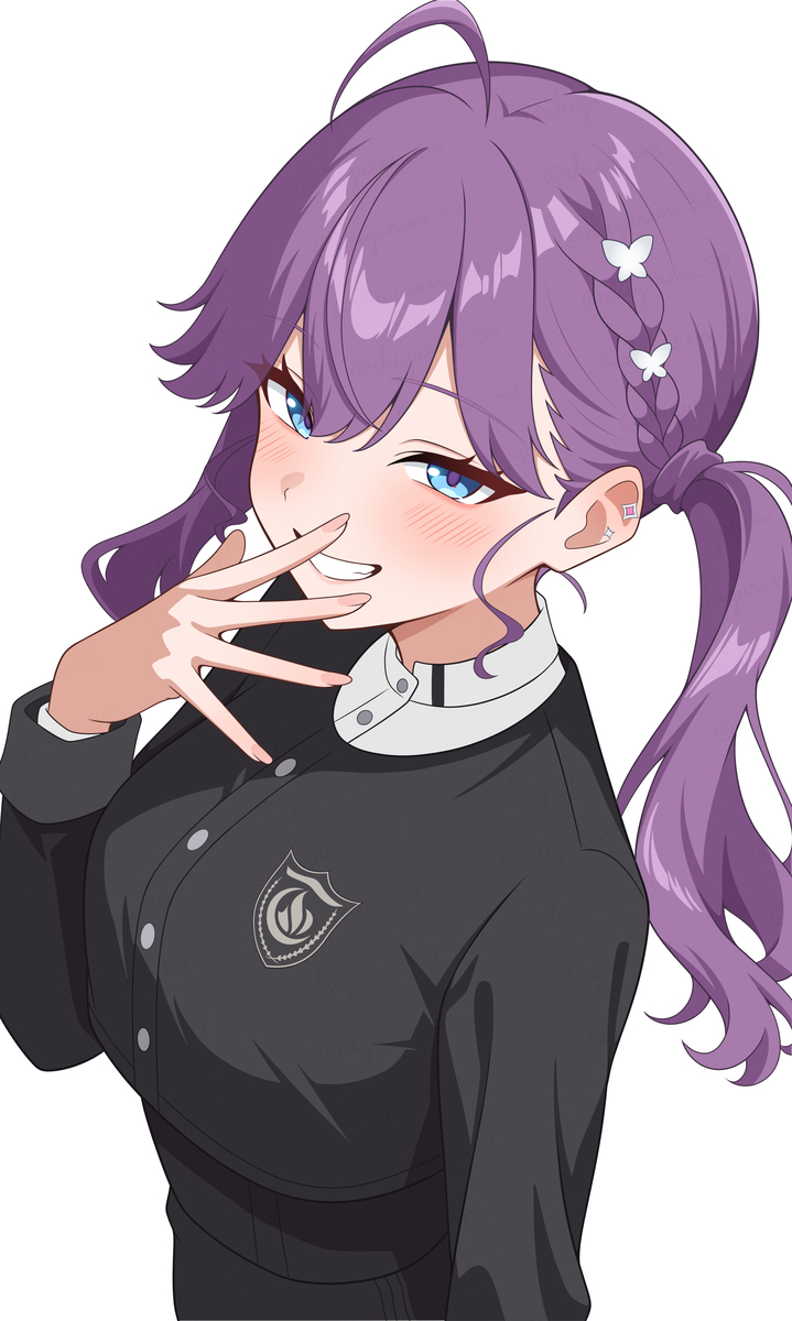 This is a pixiv picture whose title is 賀陽燐羽.