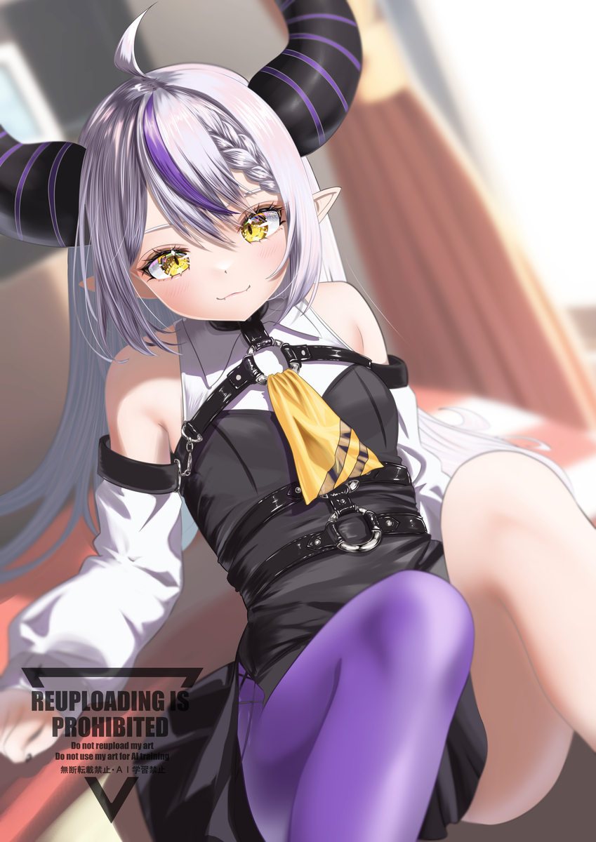 This is a pixiv picture whose title is laplus_artdesu.