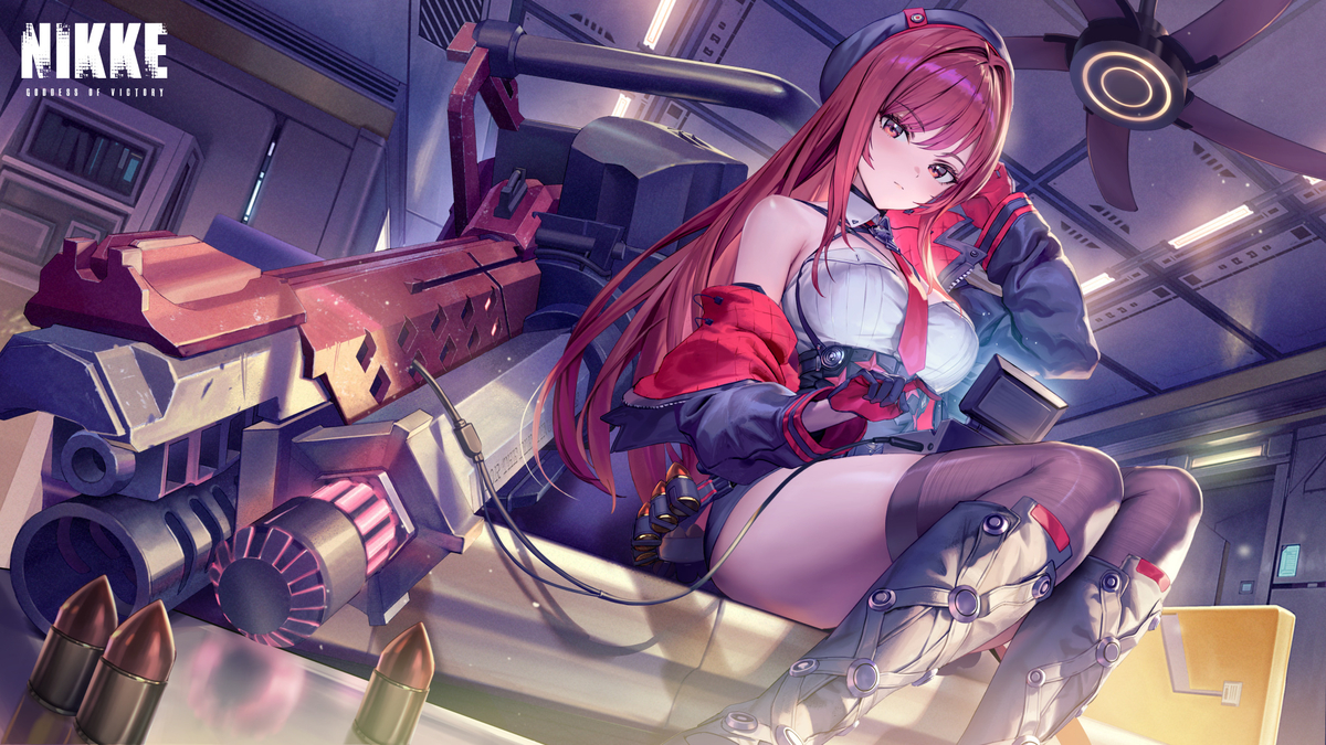 This is a pixiv picture whose title is 「勝利の女神：NIKKE」ラピ：レッドフードASMRイラスト.