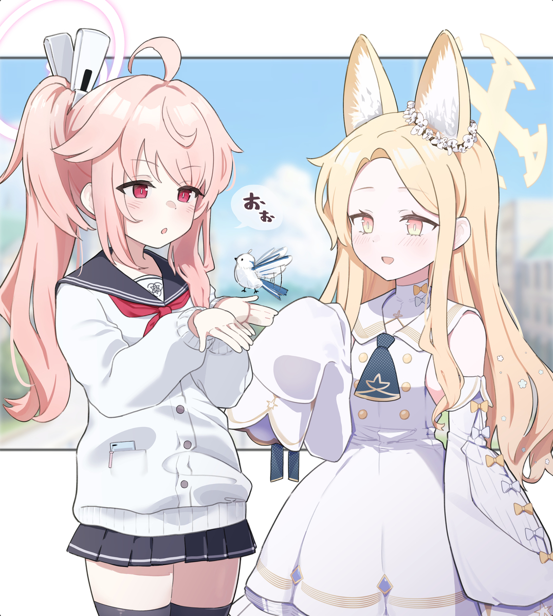 This is a pixiv picture whose title is 君たち仲良さそうだね.