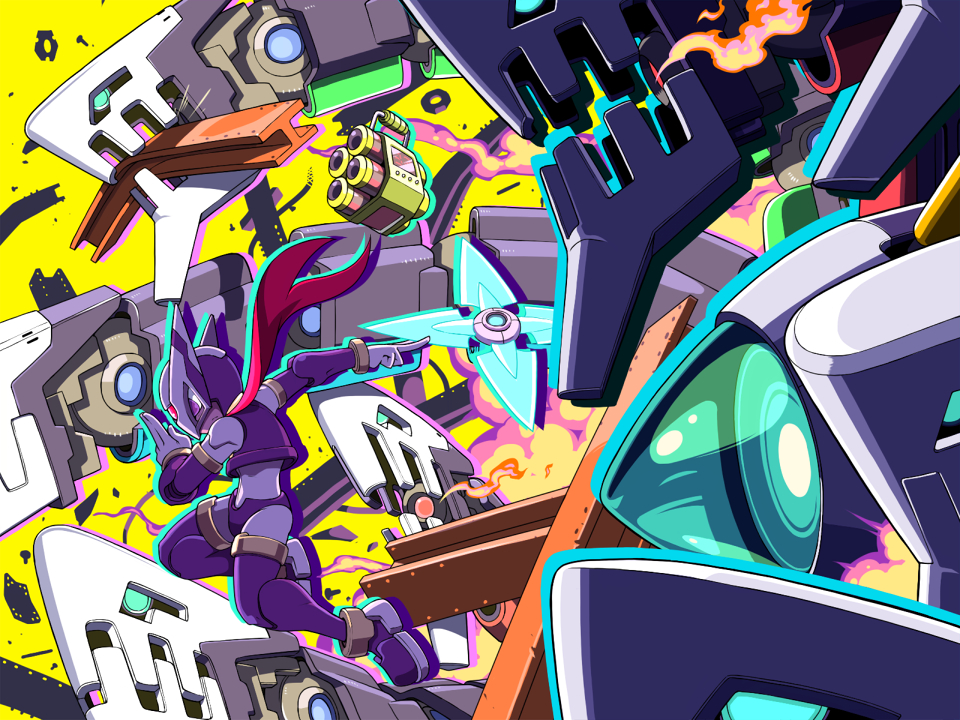 This is a pixiv picture whose title is 工場争奪戦.