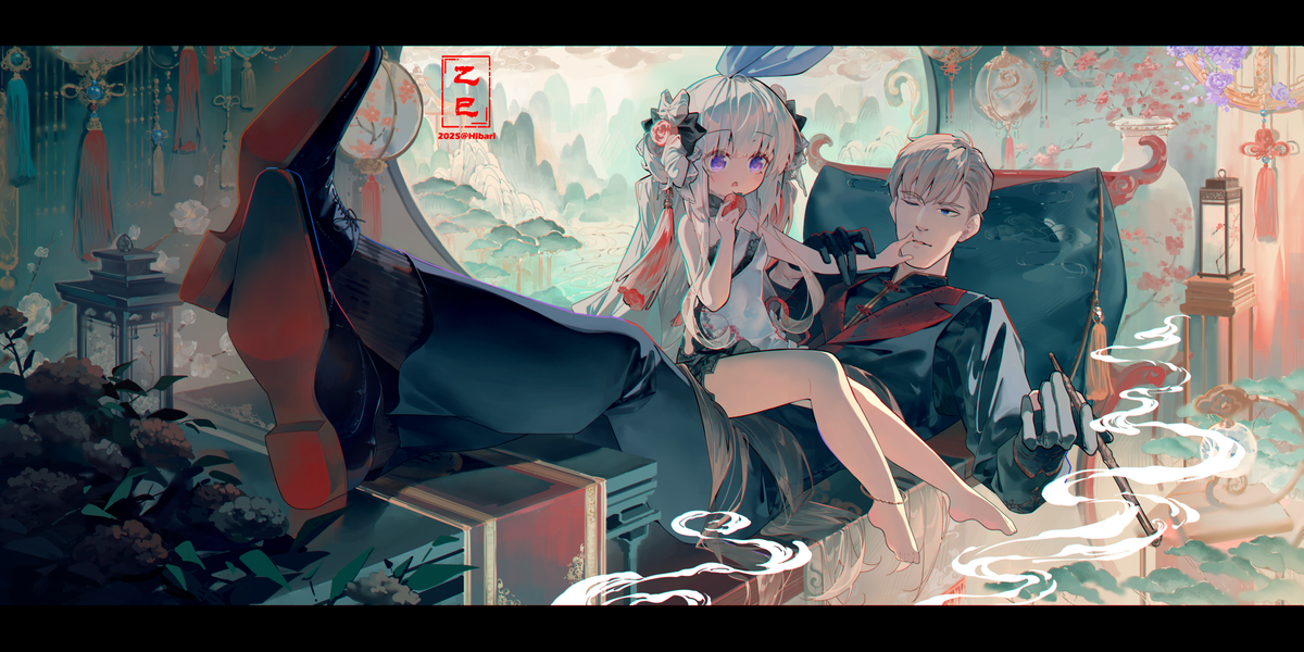 This is a pixiv picture whose title is 🐍新年快乐🐍.