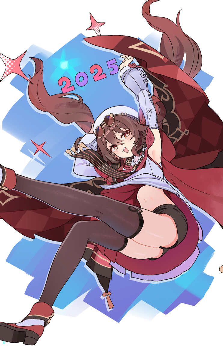 This is a pixiv picture whose title is 胡桃新衣装かわいい.
