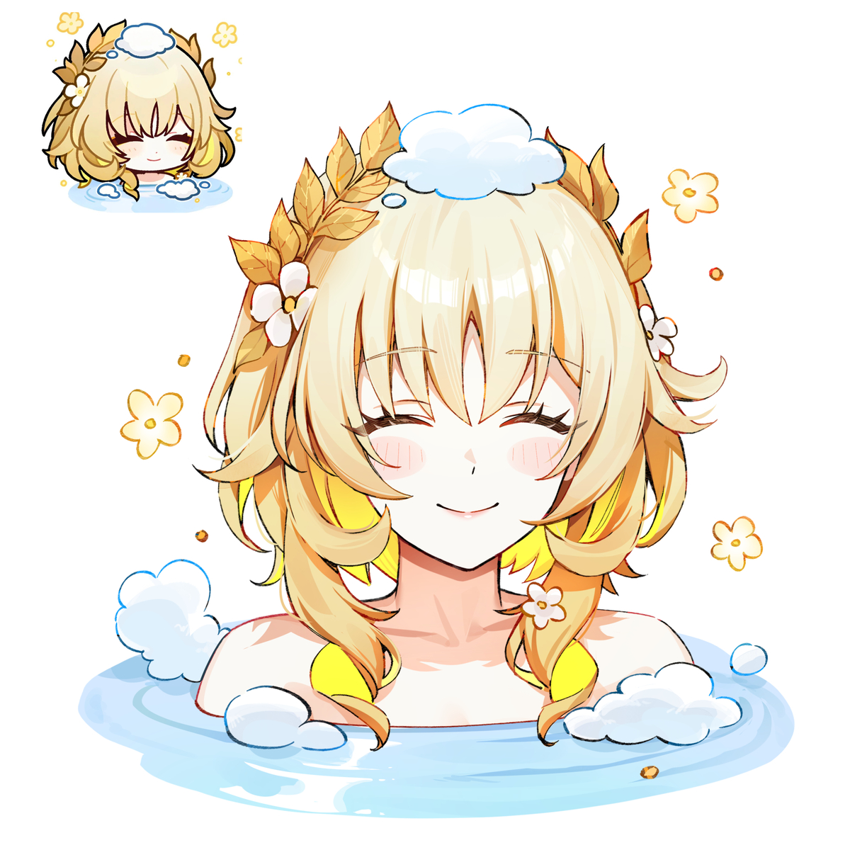 This is a pixiv picture whose title is Aglaea.