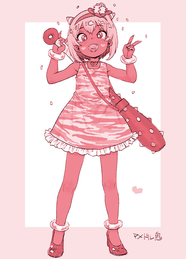 This is a pixiv picture whose title is マメドル鬼ちゃん.