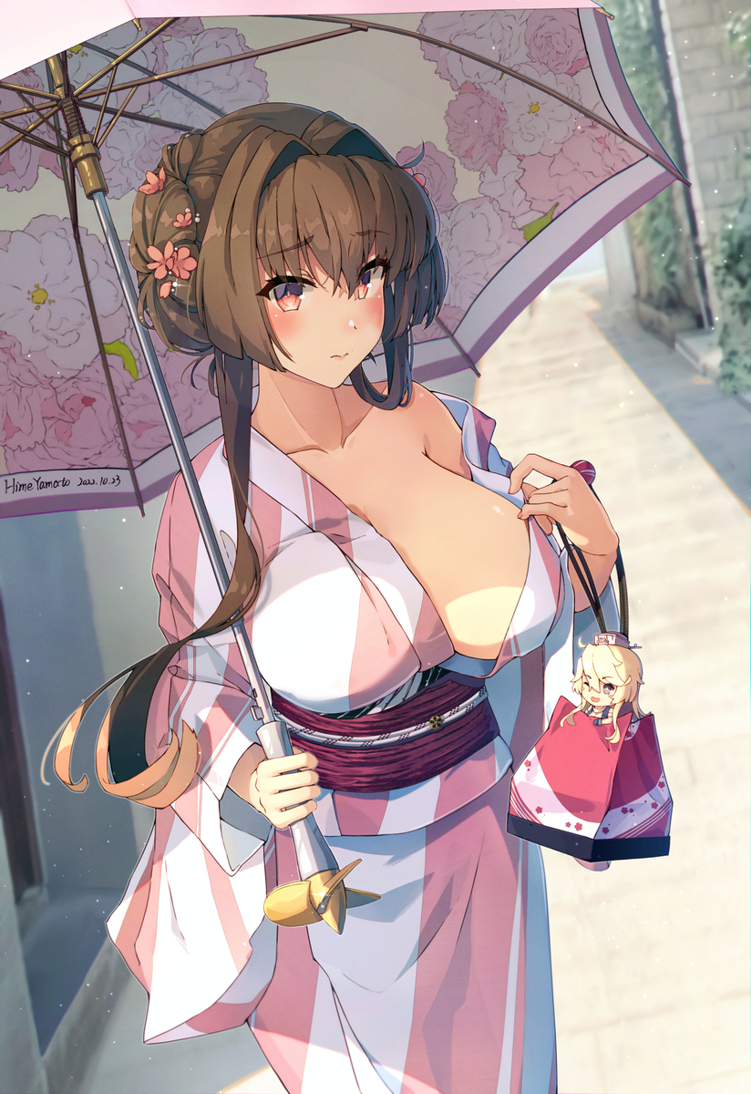 This is a pixiv picture whose title is 大和🌸.