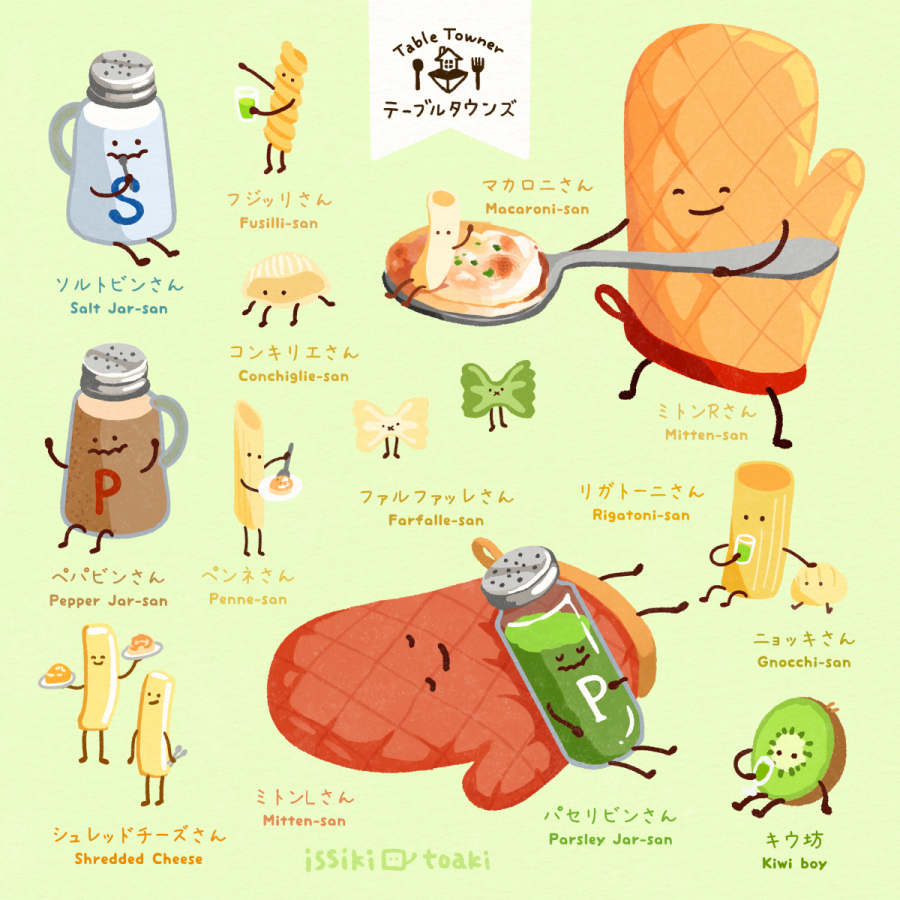 This is a pixiv picture whose title is テーブルタウンズ.