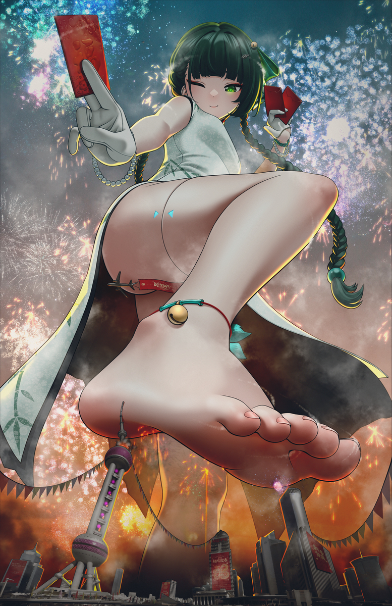 This is a pixiv picture whose title is 青衣祝大家新春快乐~.