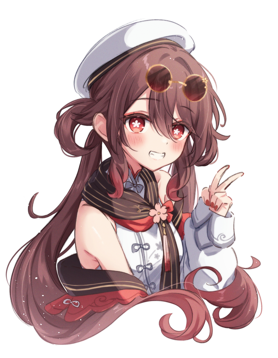 This is a pixiv picture whose title is 胡桃 🌸.