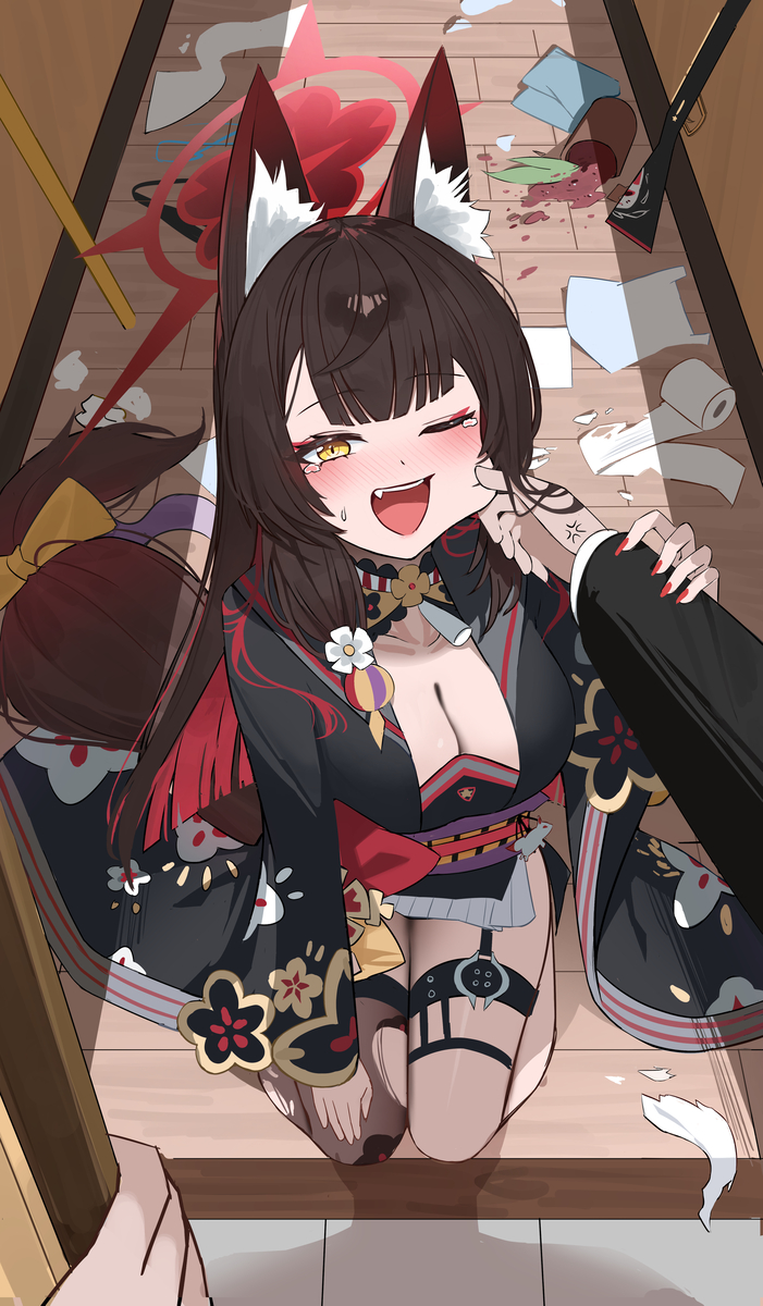 This is a pixiv picture whose title is 狐坂ワカモ.