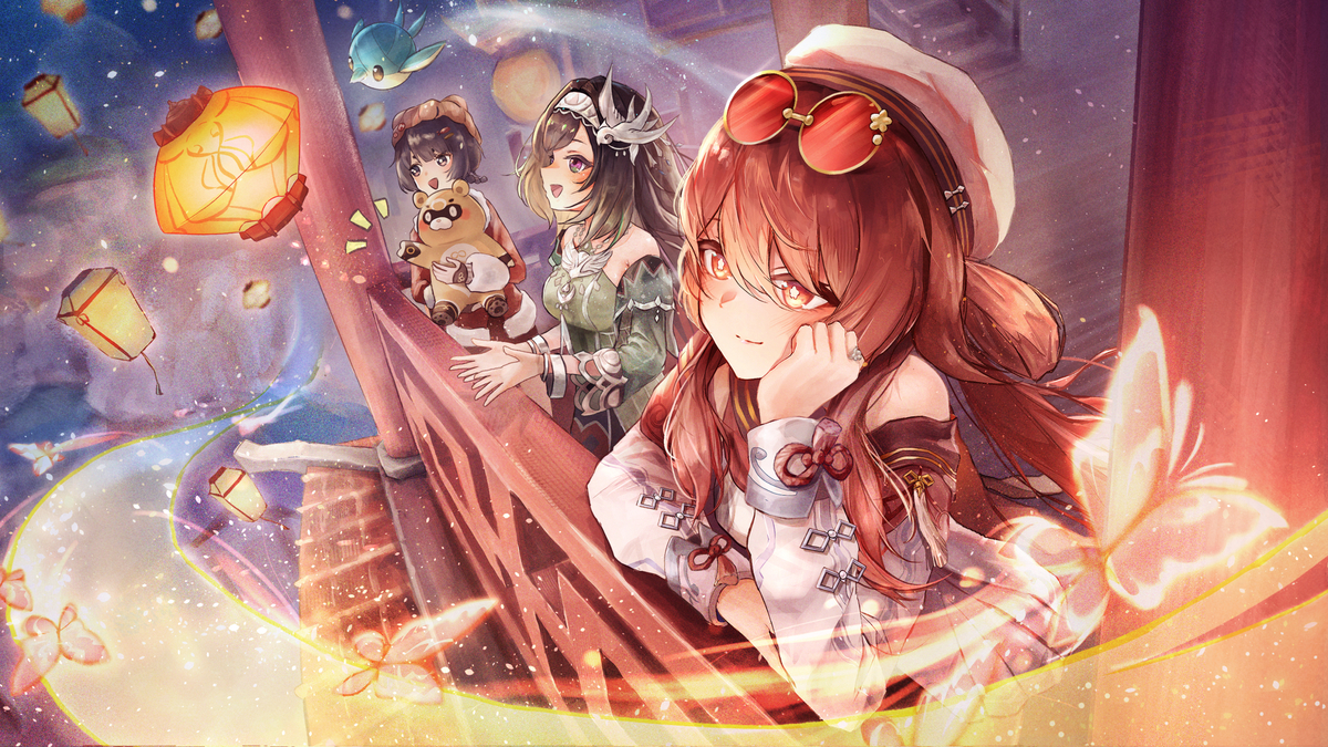 This is a pixiv picture whose title is 海灯祭！.