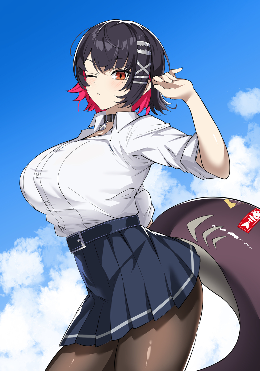 This is a pixiv picture whose title is 制服エレン.
