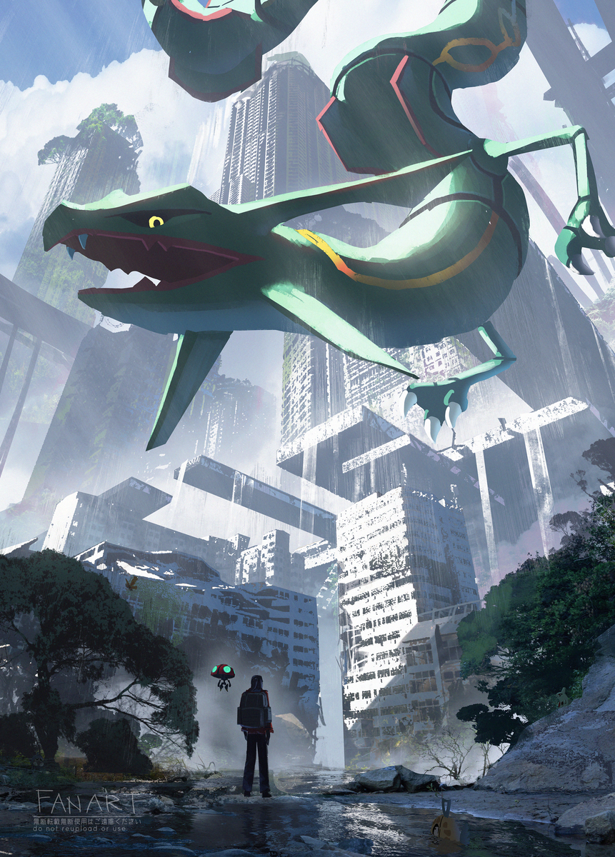 This is a pixiv picture whose title is 空が降りてくる.