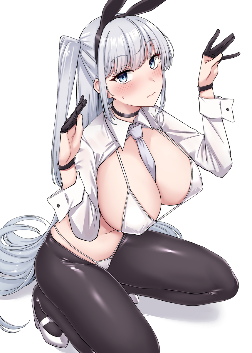 This is a pixiv picture whose title is 逆バニ冬.