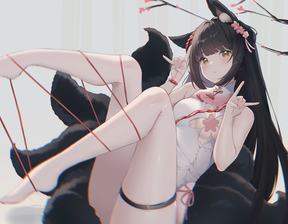 This is a pixiv picture whose title is 九尾長門.