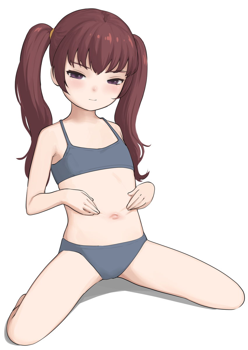 This is a pixiv picture whose title is [request] belly button spread.