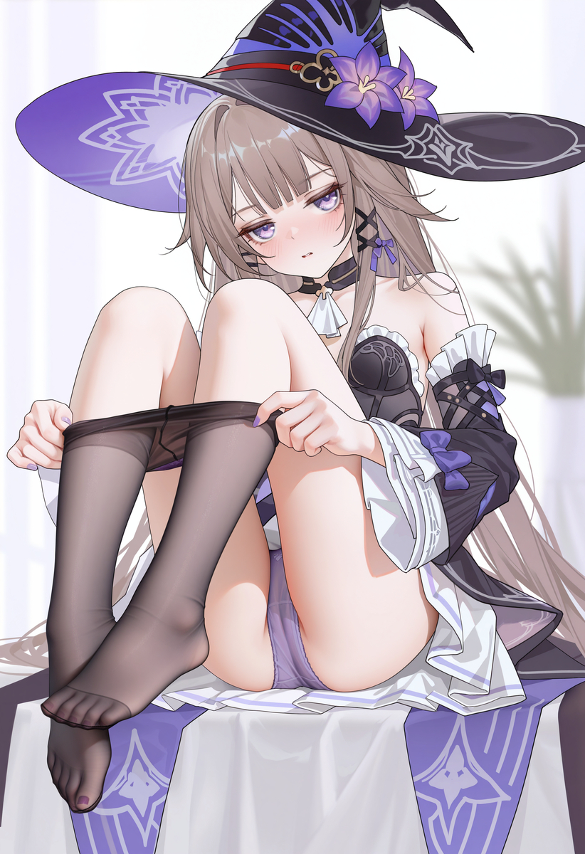 This is a pixiv picture whose title is 大黑塔 看什么看.