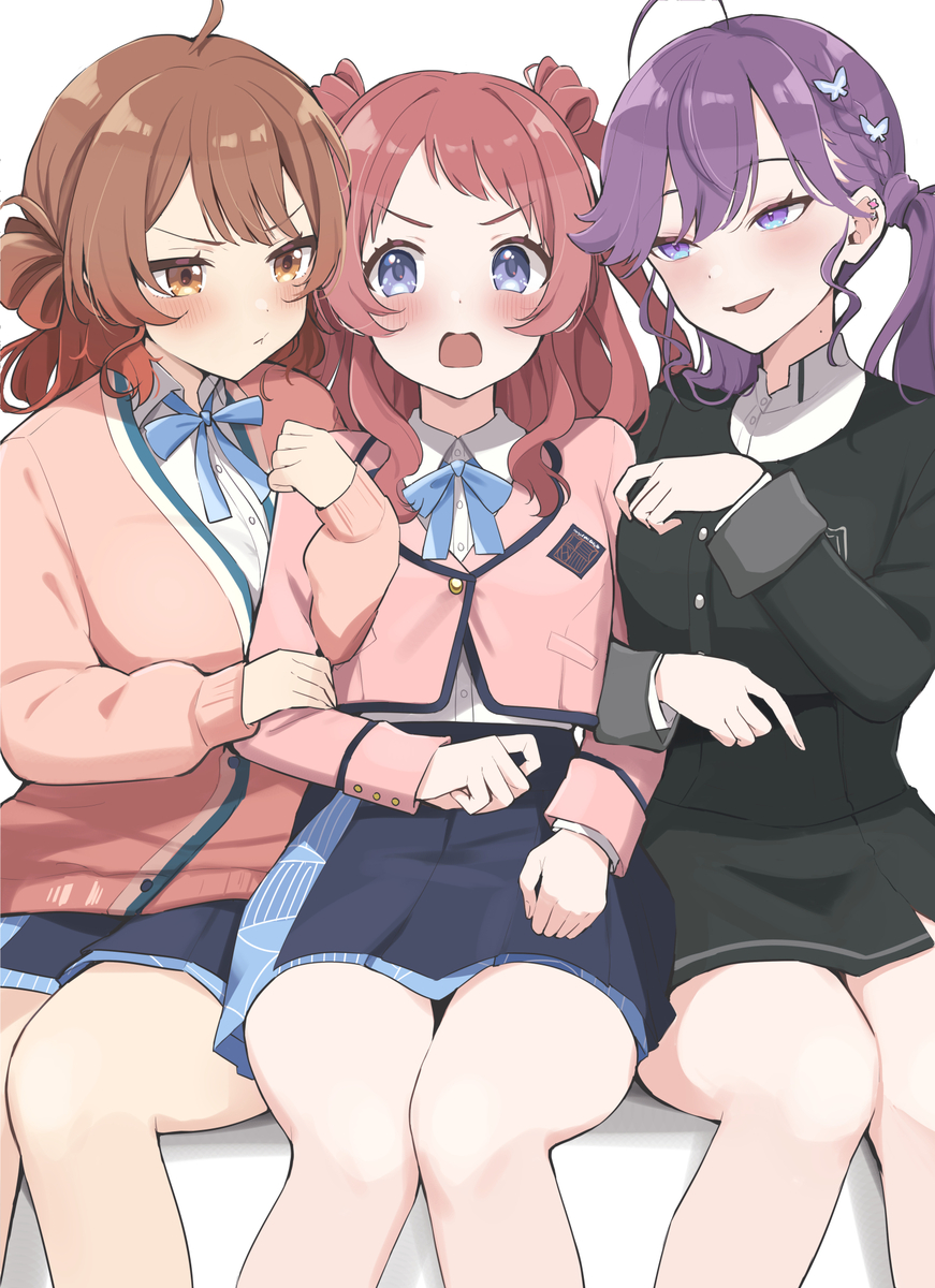 This is a pixiv picture whose title is 花海姉妹＋燐羽.