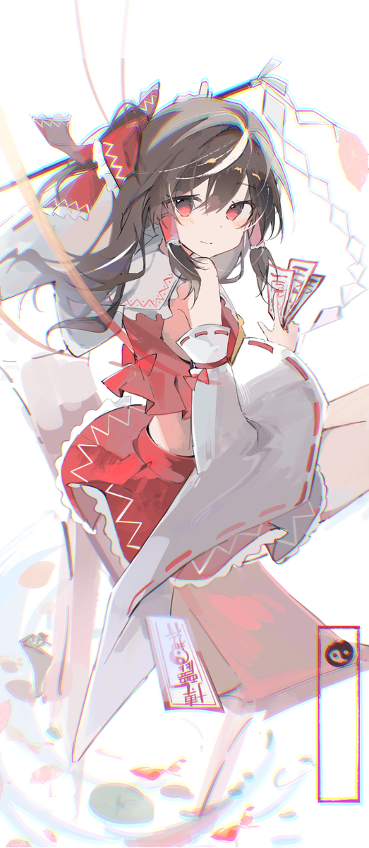 This is a pixiv picture whose title is 灵梦.