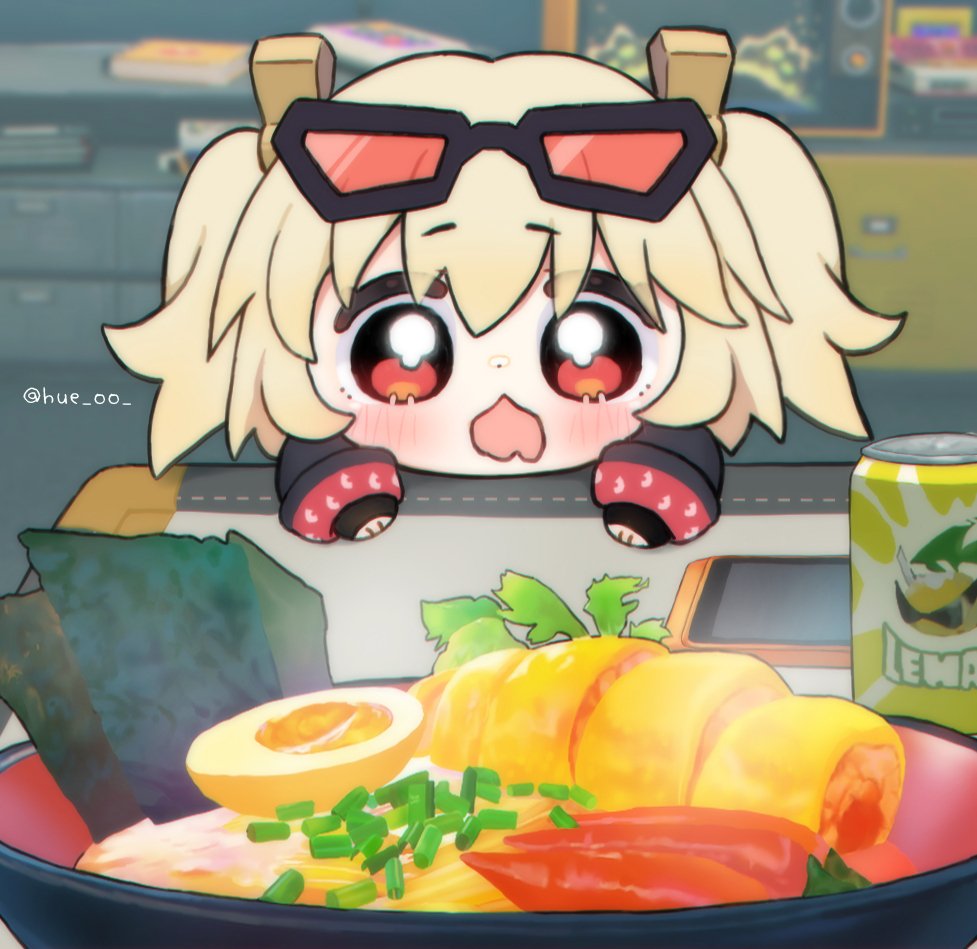 This is a pixiv picture whose title is 🍜.