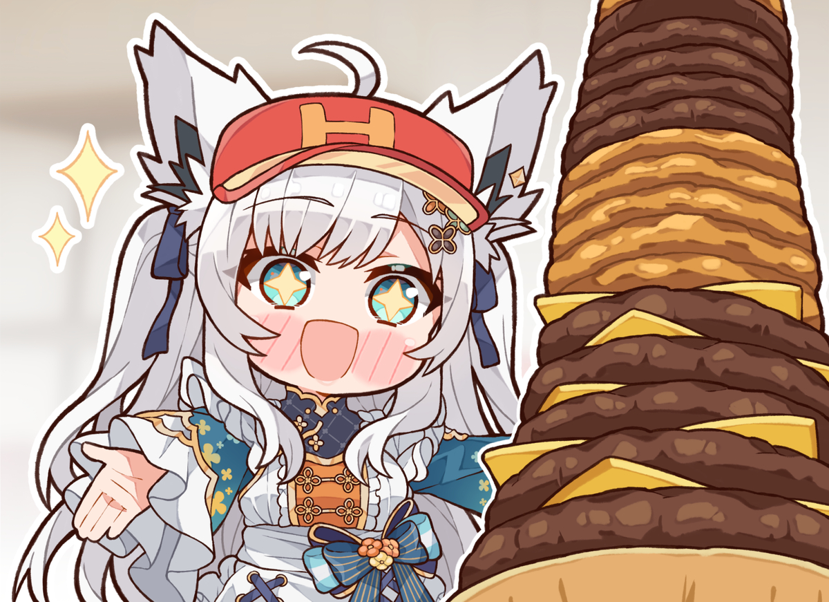 This is a pixiv picture whose title is Burger Tower ✨.