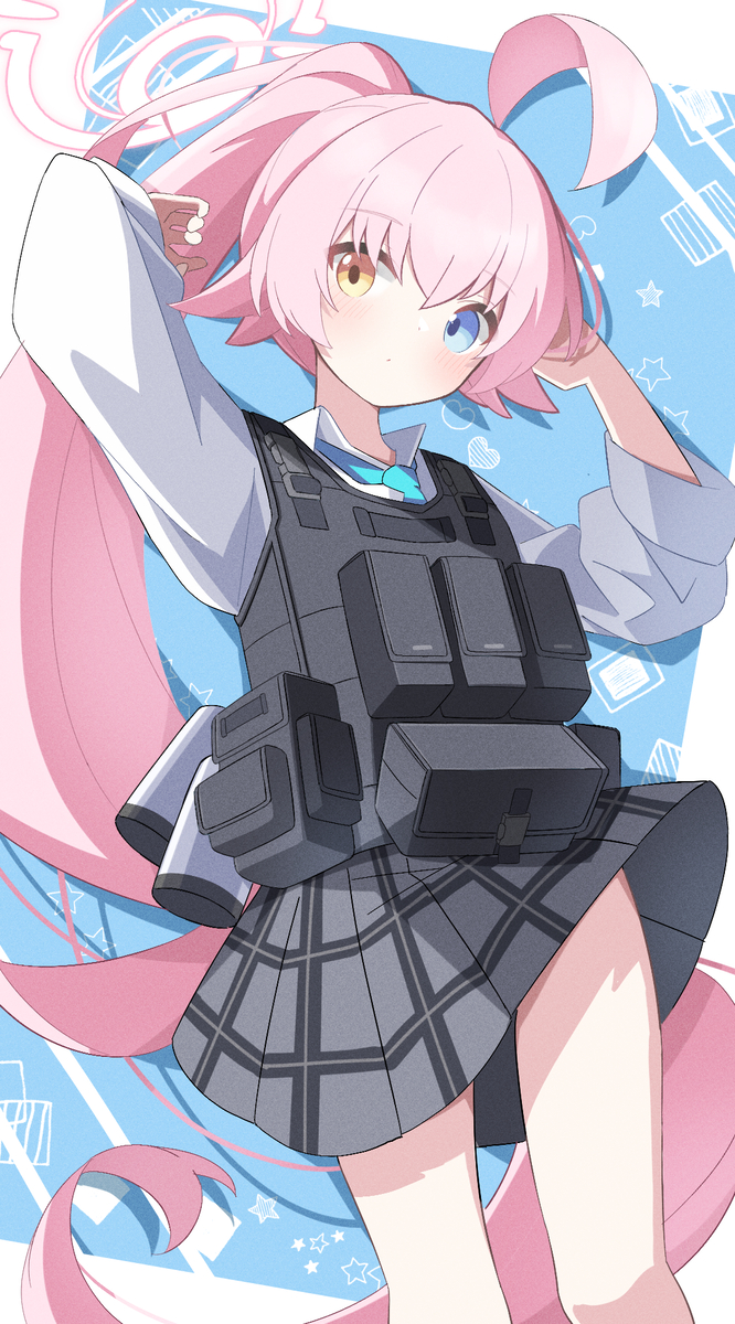 This is a pixiv picture whose title is 臨戦ホシノ.