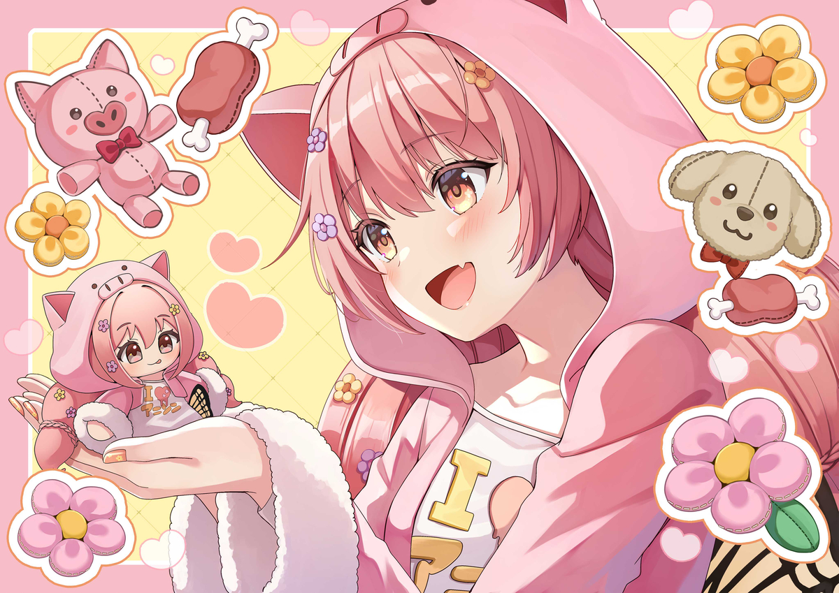 This is a pixiv picture whose title is 花たんV3周年おめでとうございます✨.