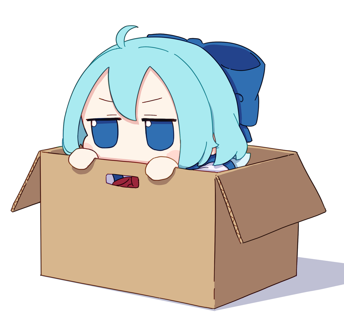 This is a pixiv picture whose title is 段ボール.