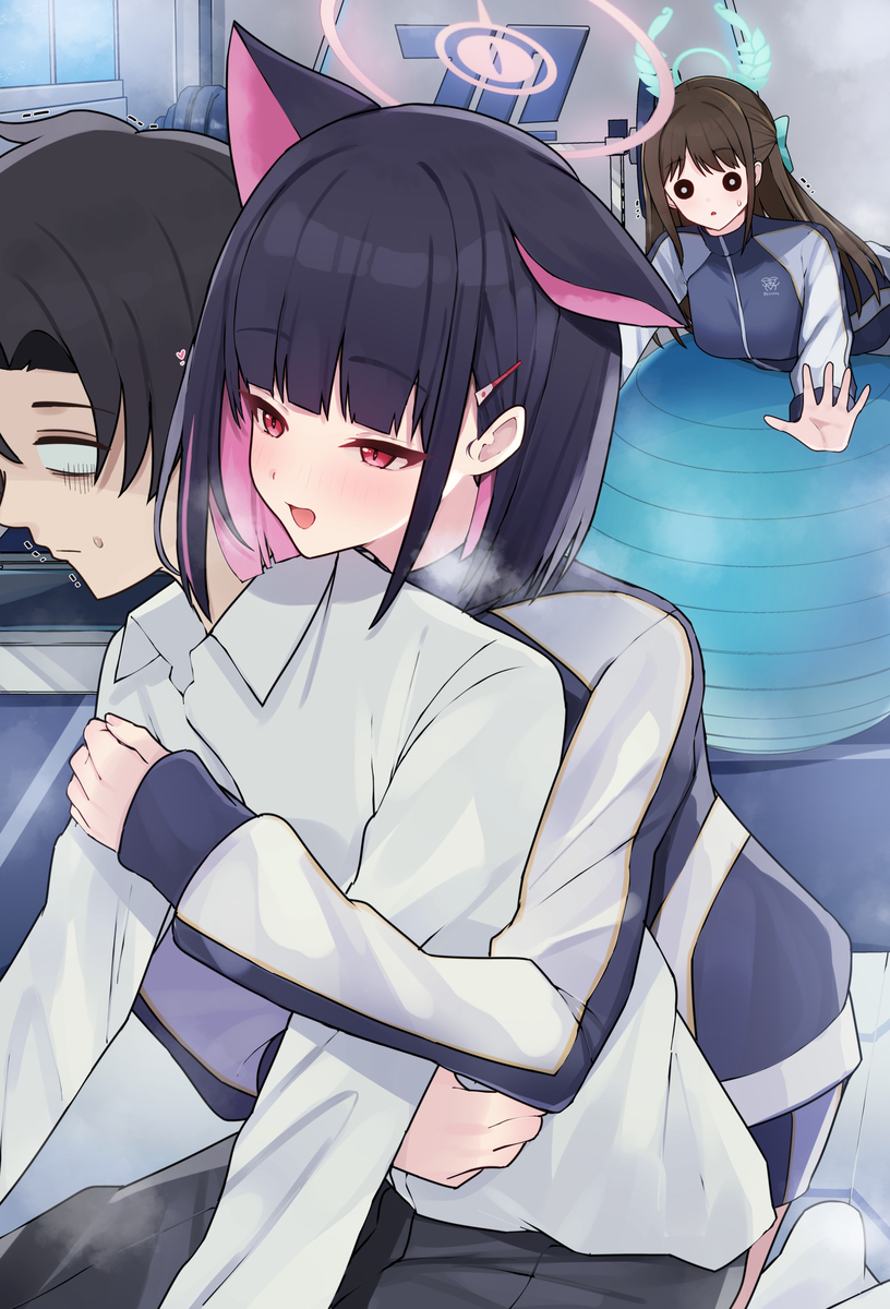 This is a pixiv picture whose title is 一緒に準備体操しよ♡.