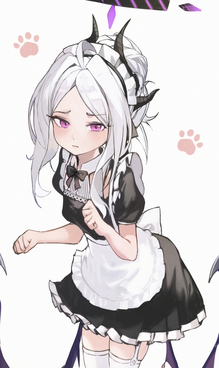 This is a pixiv picture whose title is 空崎ヒナ(メード) #30.