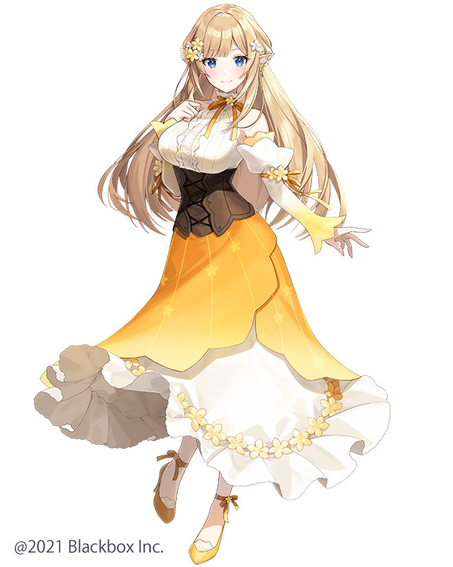 This is a pixiv picture whose title is 「華埜エレノア」キービジュアル.