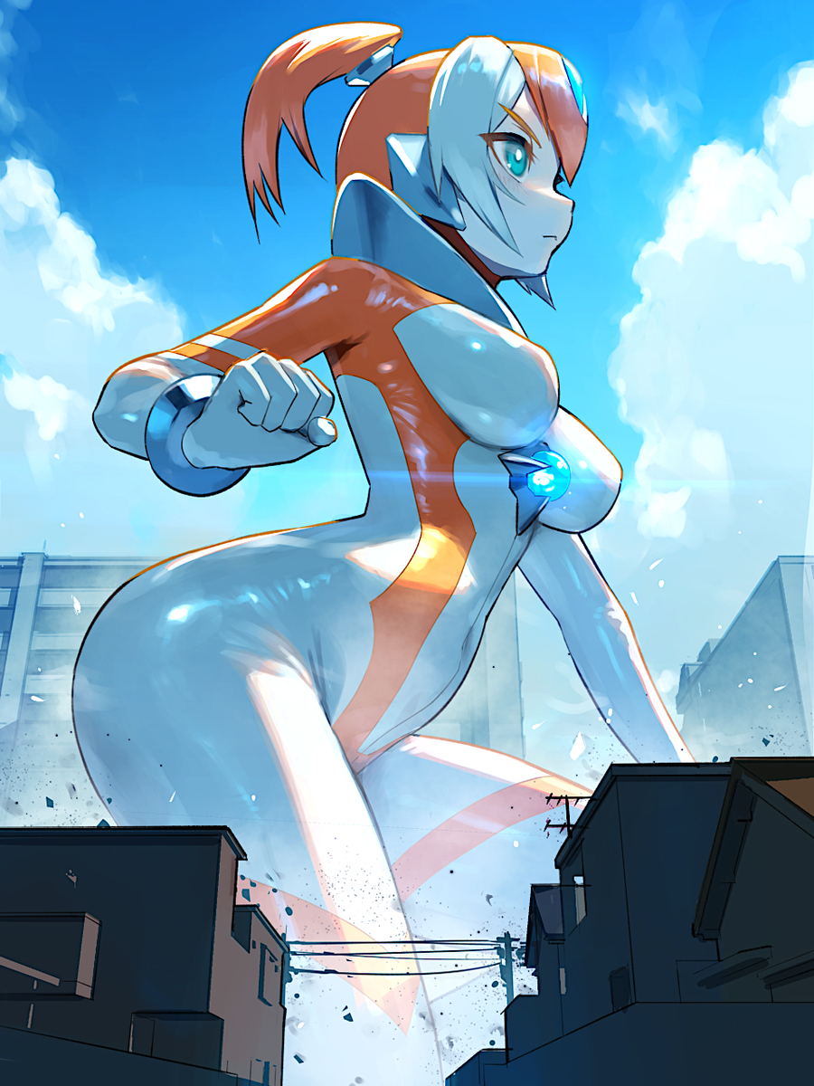 This is a pixiv picture whose title is イクスガールフレア登場！.