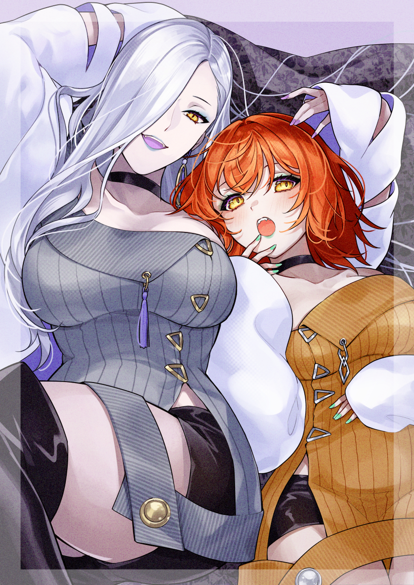 This is a pixiv picture whose title is 🐍🍶🐍.