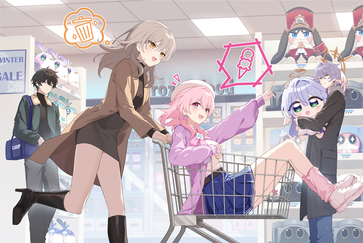 This is a pixiv picture whose title is Shopping.