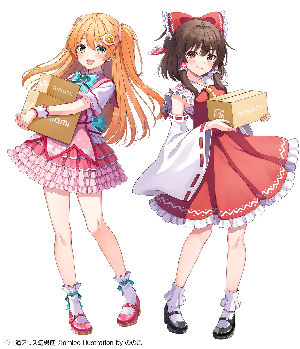 This is a pixiv picture whose title is 『東方Project』×あみこコラボ.