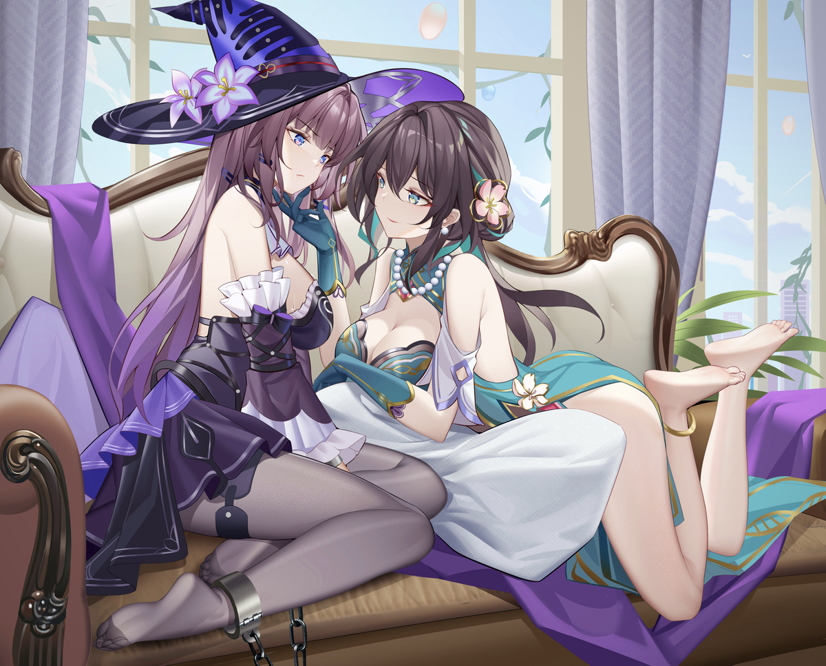 This is a pixiv picture whose title is 天才们的闺中游戏.