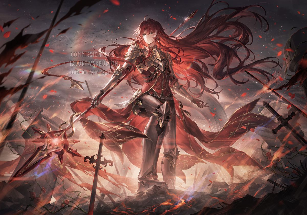 This is a pixiv picture whose title is The Knight of Beauty.