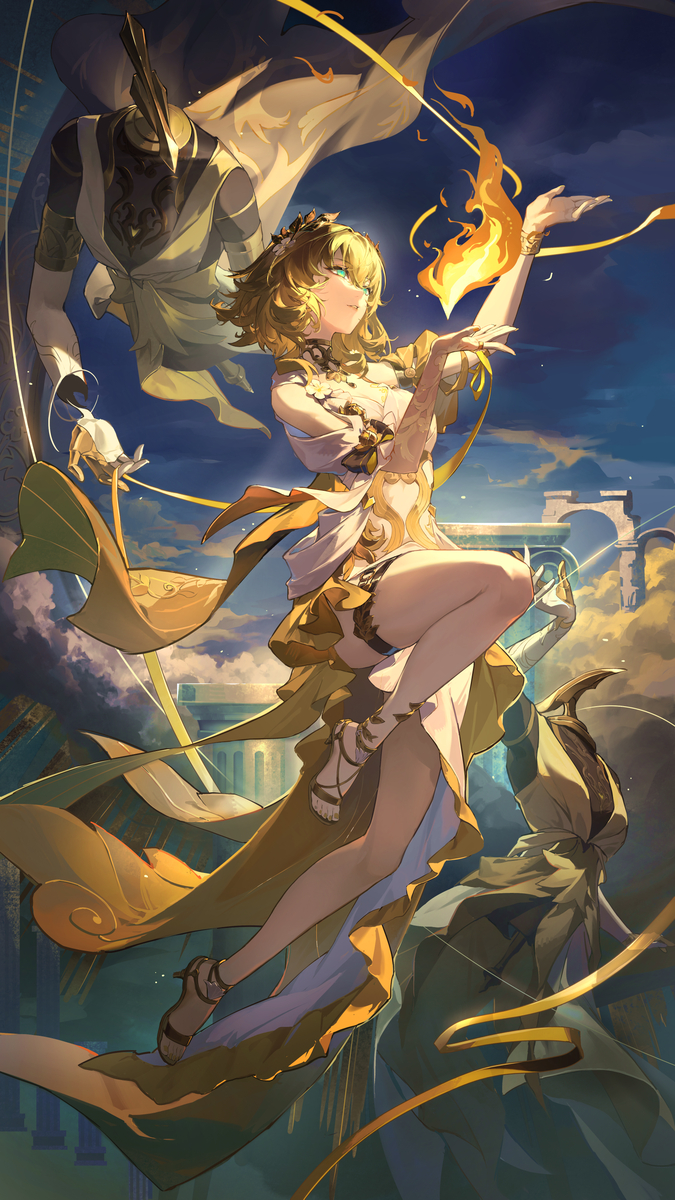 This is a pixiv picture whose title is ✨黄金的织者✨.