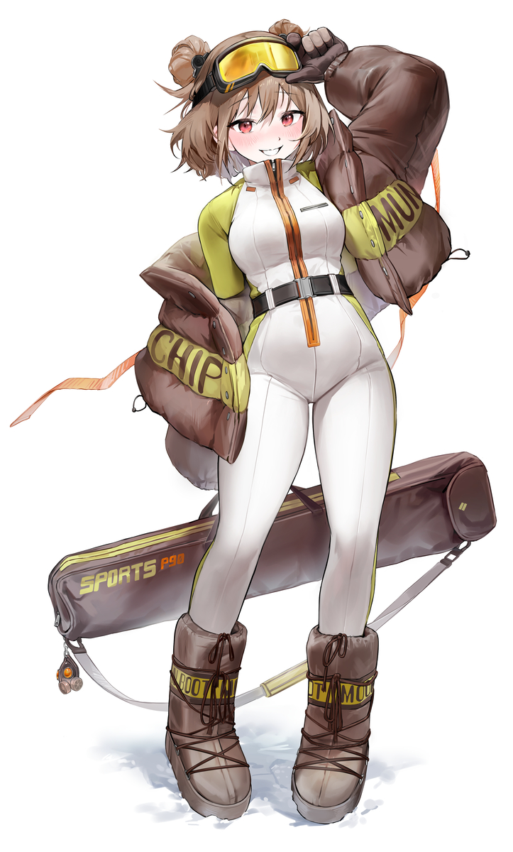 This is a pixiv picture whose title is P90🐿️.