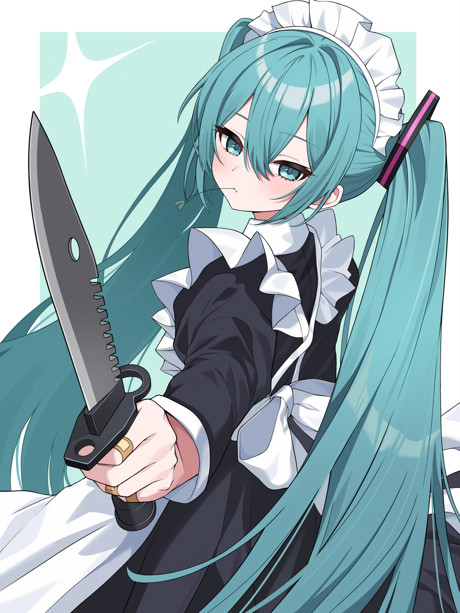 This is a pixiv picture whose title is ミク.