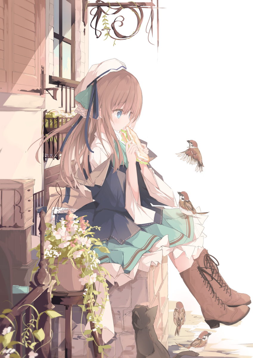 This is a pixiv picture whose title is 昼ごはん.