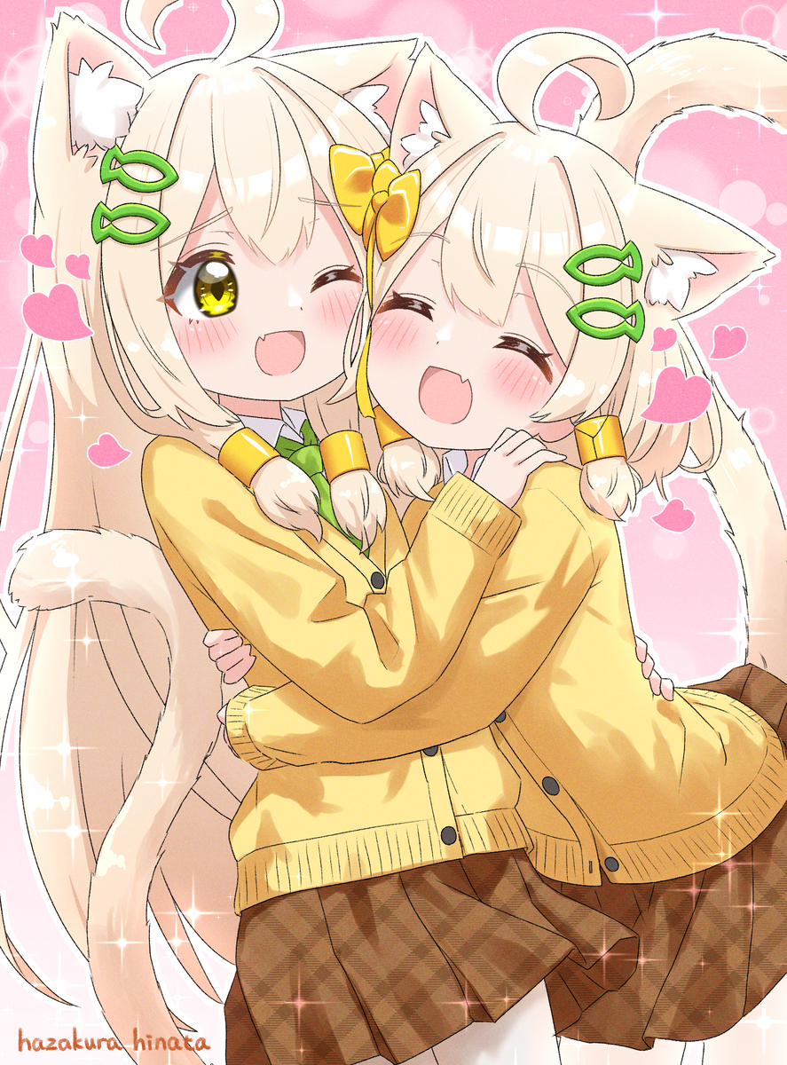 This is a pixiv picture whose title is うちの双子💕.