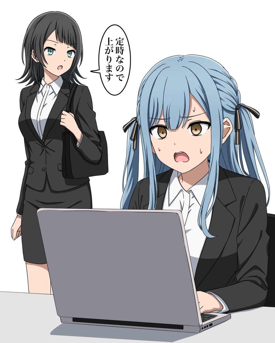 This is a pixiv picture whose title is 社畜ムジカ.