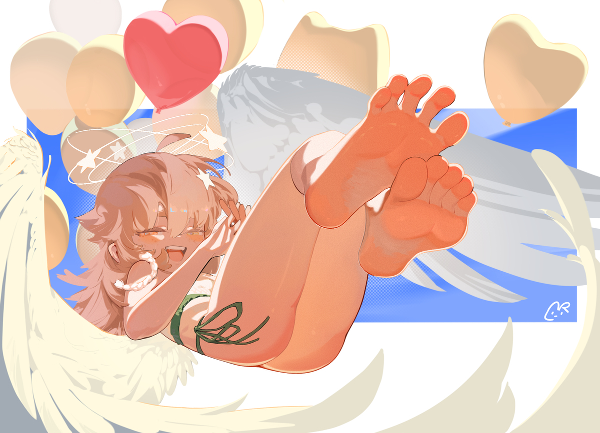 This is a pixiv picture whose title is 🎈👼.