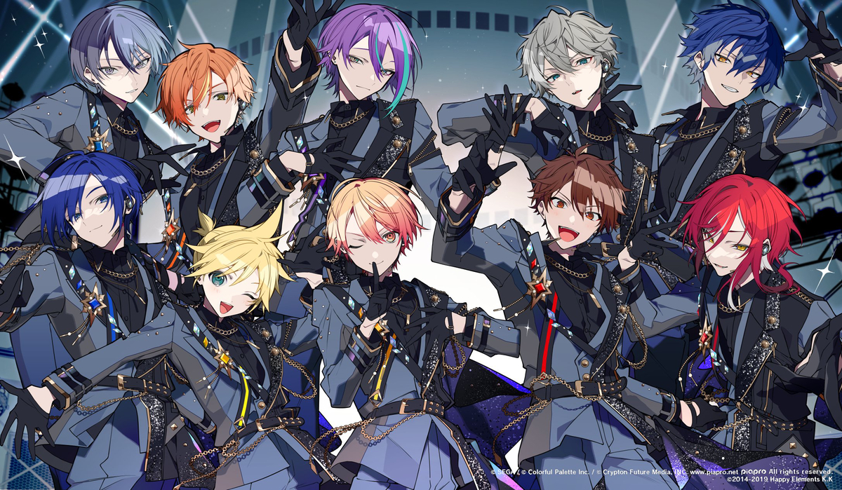 This is a pixiv picture whose title is プロセカ×あんスタ.
