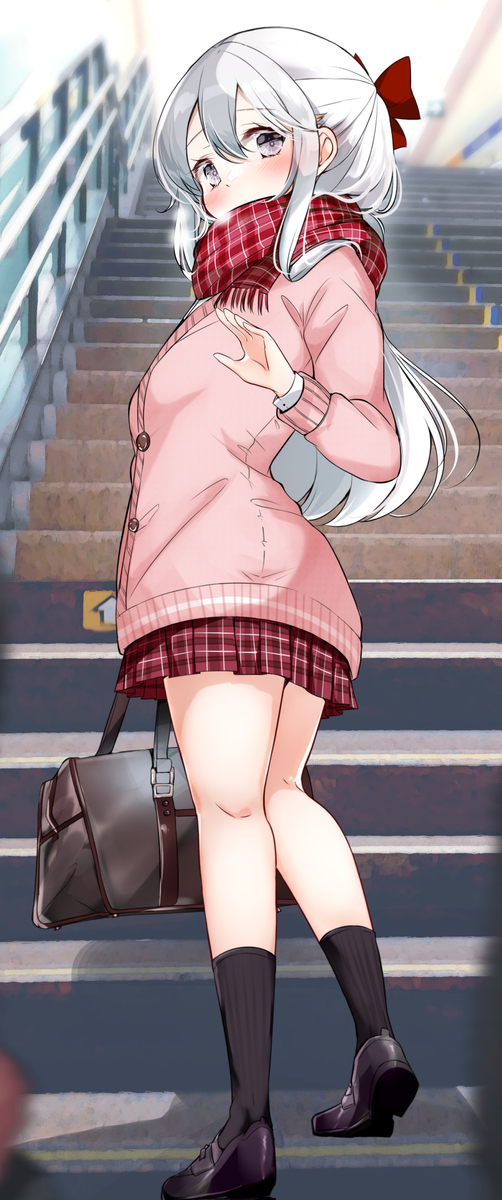 This is a pixiv picture whose title is 『…行ってきますね。お兄さん。』.
